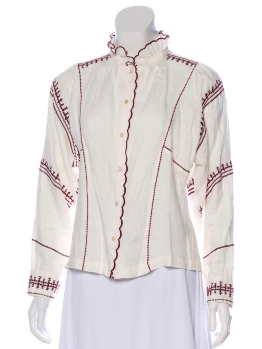 ★NWOT  Isabel Marant Étoile Blouse White 100% linen★